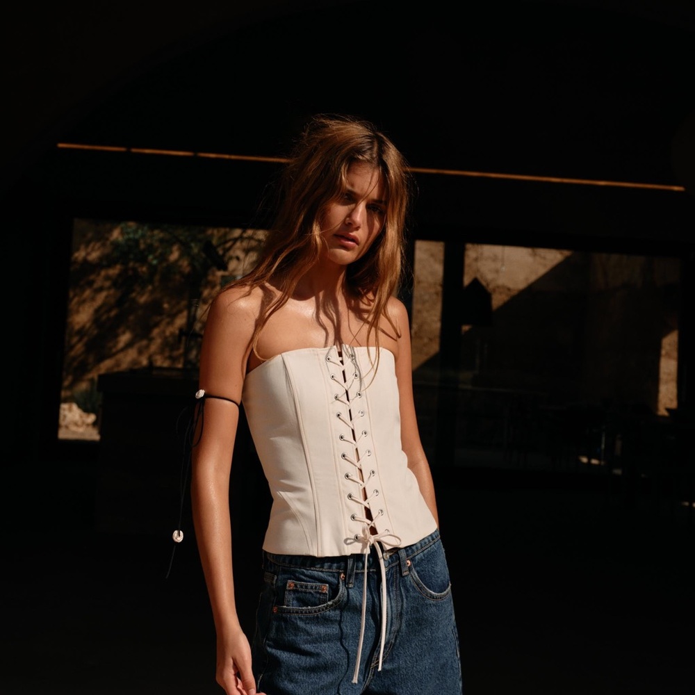 Zara trench gabardine corset top - Picture 16 of 16